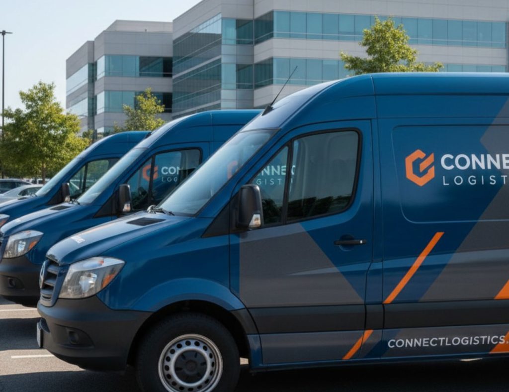 Firemní flotila dodávek s jednotnými polepy – sjednocení vozového parku pomocí reklamních polepů